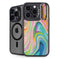 Rainbow Marble by Etta Vee iPhone 16 Pro Kickstand Case